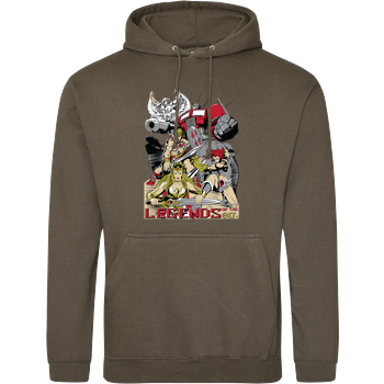 LEGENDS OF THE 80's JH Hoodie - Khaki