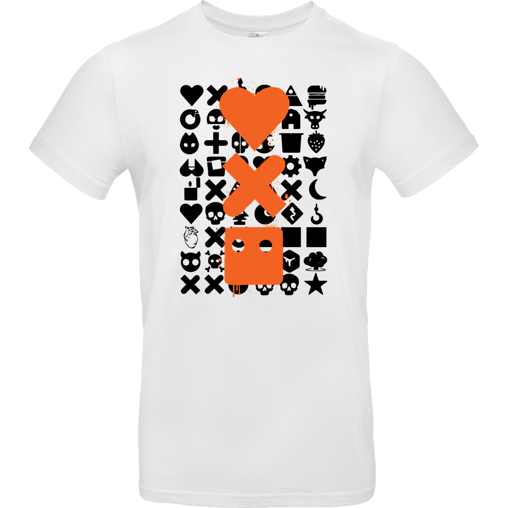 Dr.Monekers Liebe Tod und Roboter 2 T-Shirt B&C EXACT 190 - Weiß