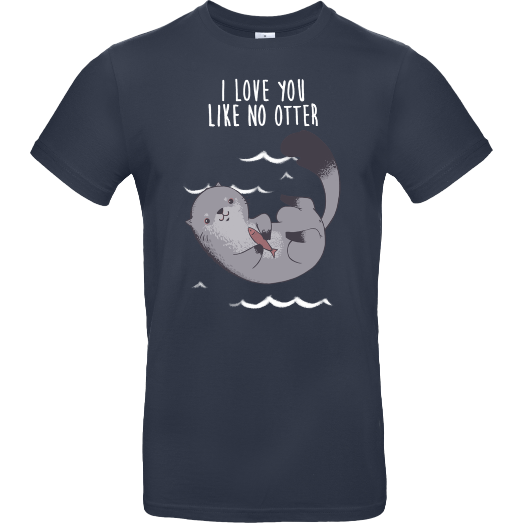 Ursula Lopez Like no otter T-Shirt B&C EXACT 190 - Navy