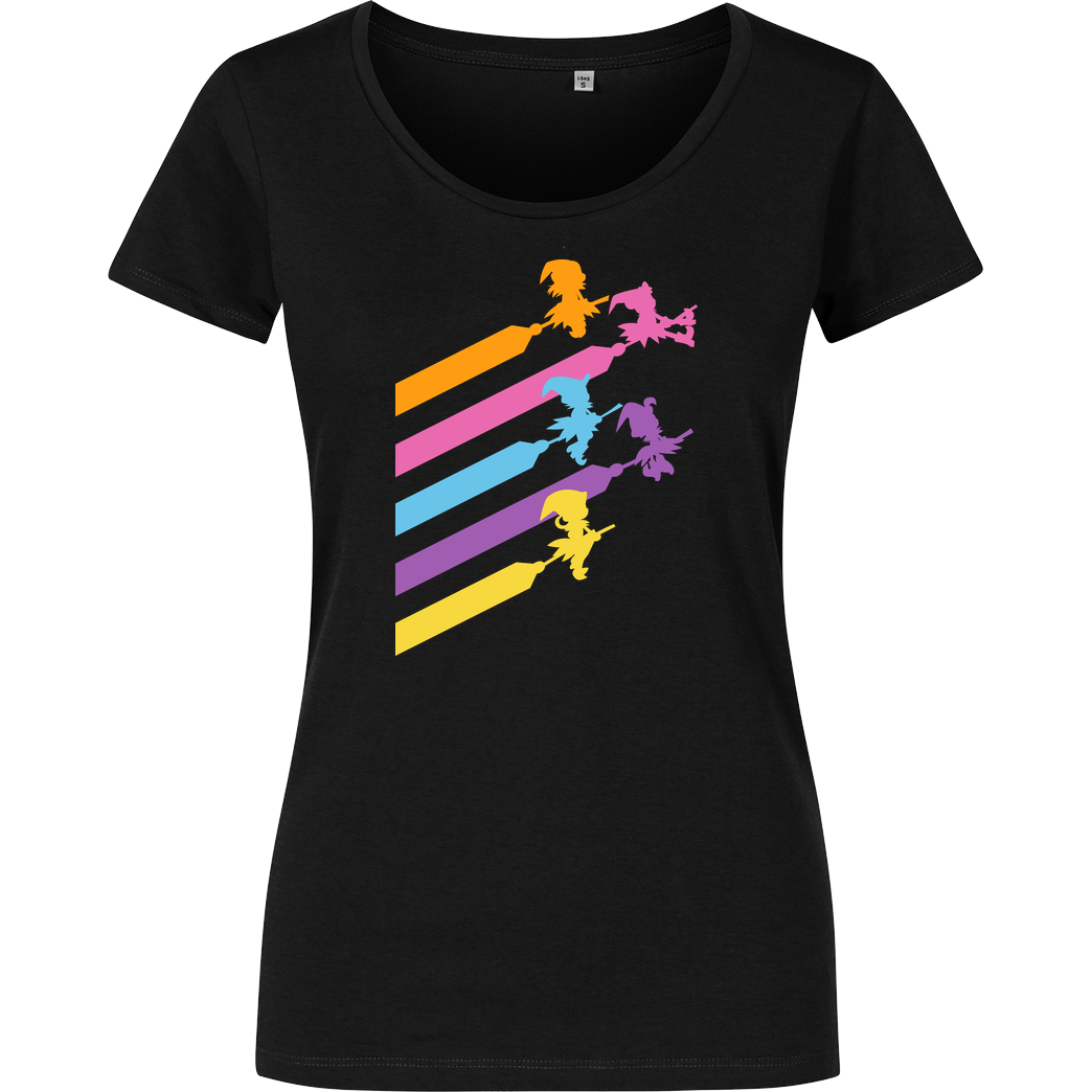 Domichan Magic colors T-Shirt Damenshirt schwarz