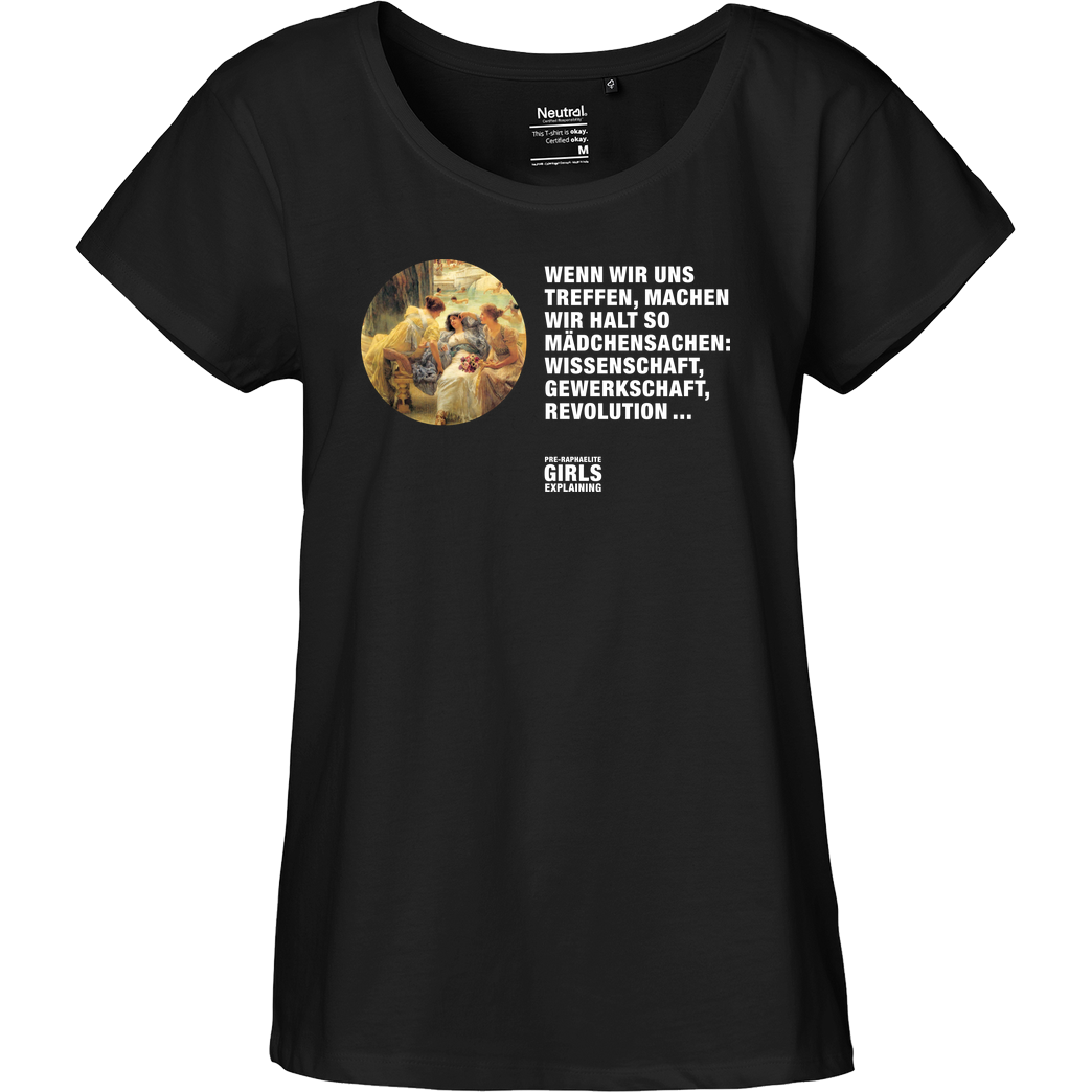 PGEXPLAINING Mädchensachen Gewerkschaft  DARK EDITION T-Shirt Fairtrade Loose Fit Girlie - schwarz