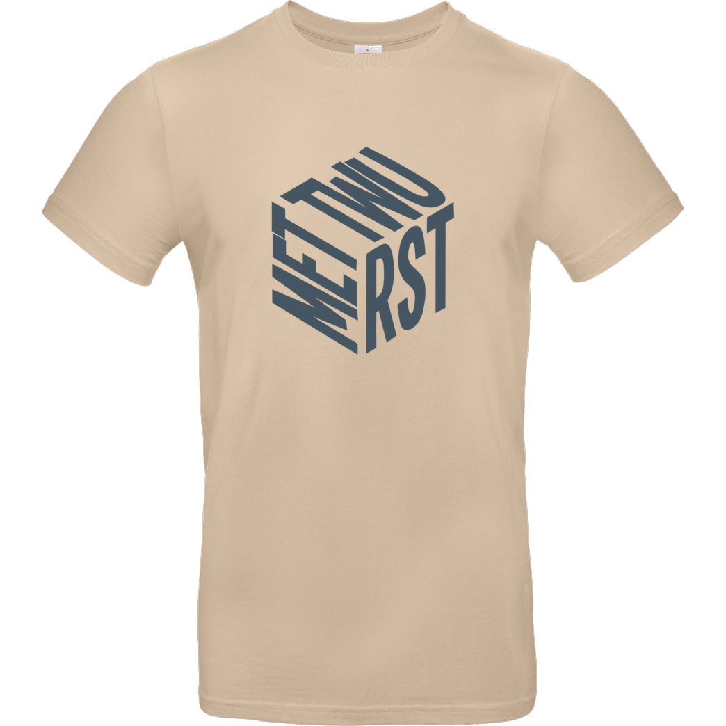 Zufallsshirt Mettwurst T-Shirt B&C EXACT 190 - Sand