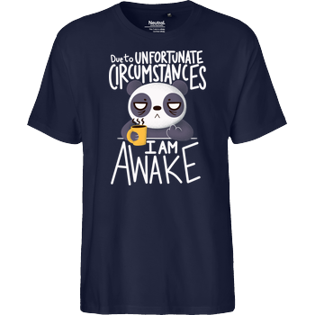 Morning Panda Fairtrade T-Shirt - navy