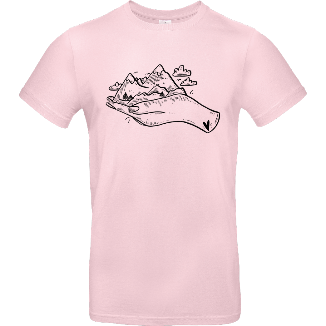 Herzflimmern Mountainkid T-Shirt B&C EXACT 190 - Rosa