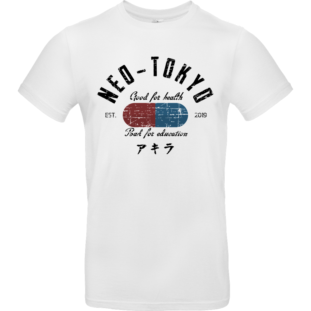 ddjvigo Neo-Tokyo T-Shirt B&C EXACT 190 - Weiß