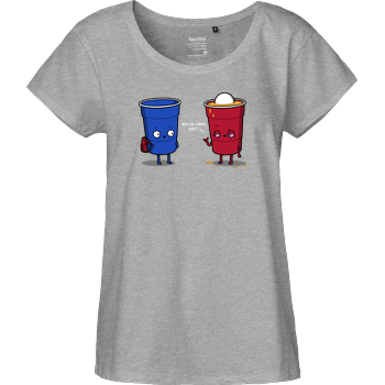 New Cup! Fairtrade Loose Fit Girlie - heather grey