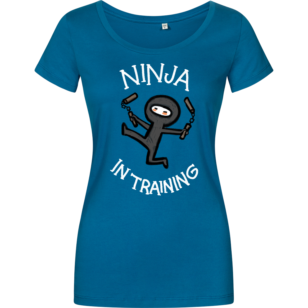 Anna-Maria Jung Ninja in Training T-Shirt Damenshirt petrol