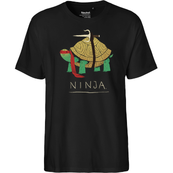 Ninja red Fairtrade T-Shirt - schwarz