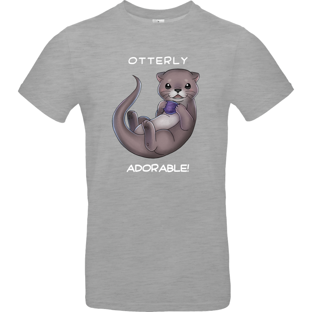 Yunuyei Otterly adorable T-Shirt B&C EXACT 190 - heather grey