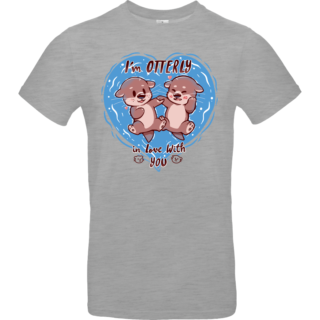 TechraNova Otterly in Love T-Shirt B&C EXACT 190 - heather grey