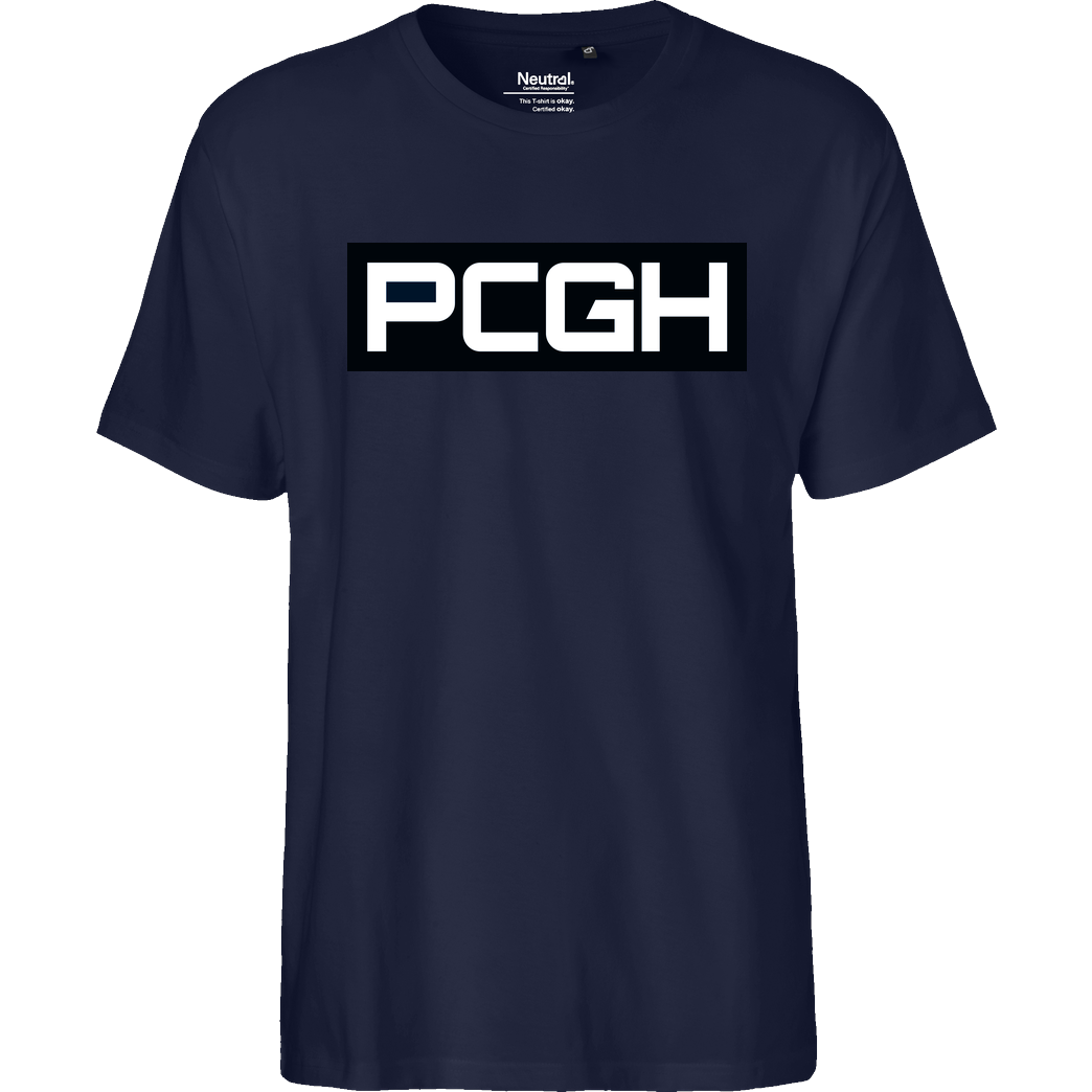 PCGH PCGH - Logo S/W T-Shirt Fairtrade T-Shirt - navy