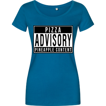 Pizza Advisory! Damenshirt petrol