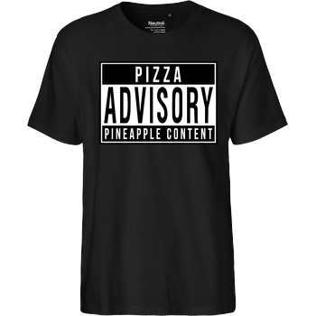 Pizza Advisory! Fairtrade T-Shirt - schwarz