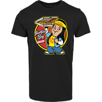 Pizza Boy Hausmarke T-Shirt  - Schwarz