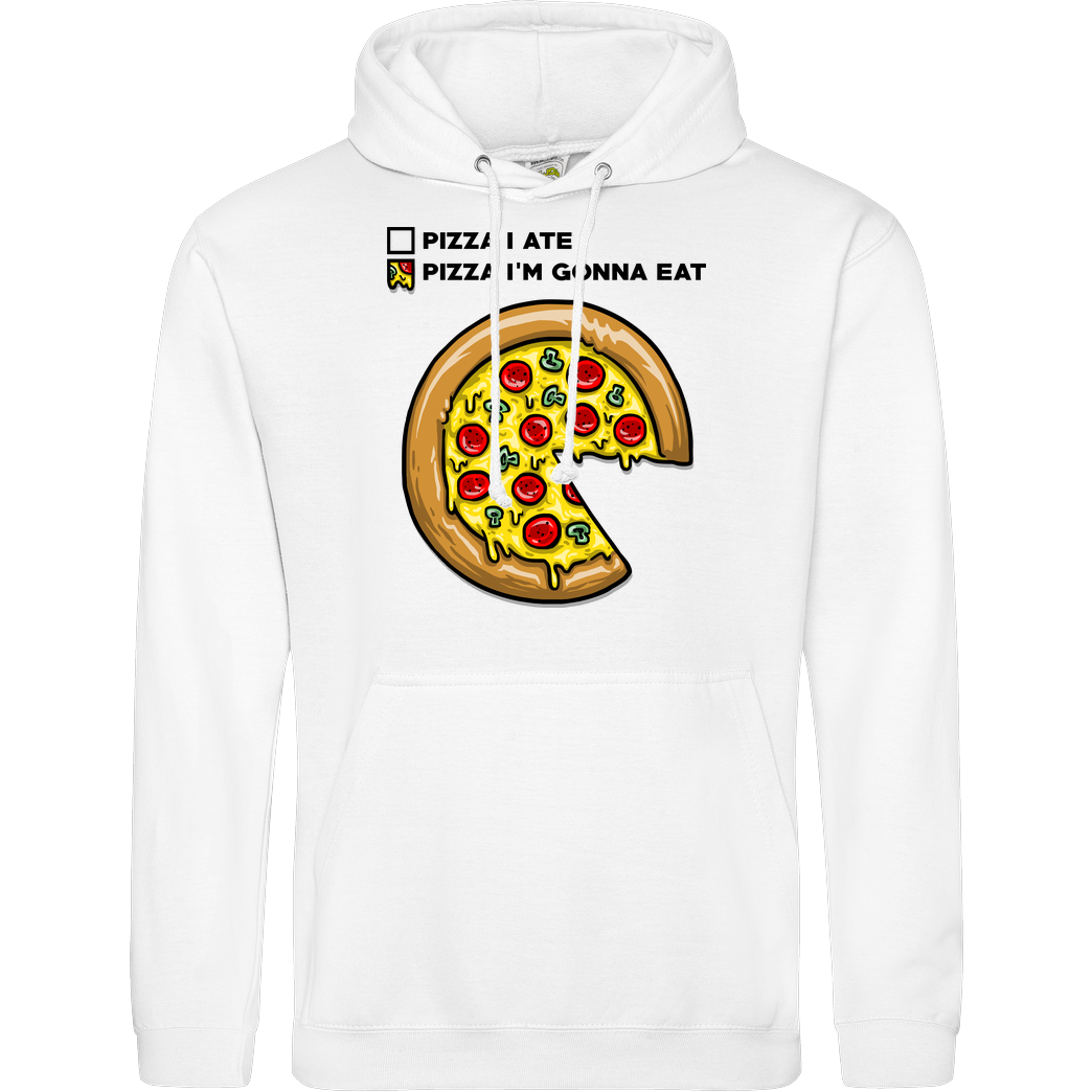 Punksthetic Art Pizza Pie Chart Sweatshirt JH Hoodie - Weiß