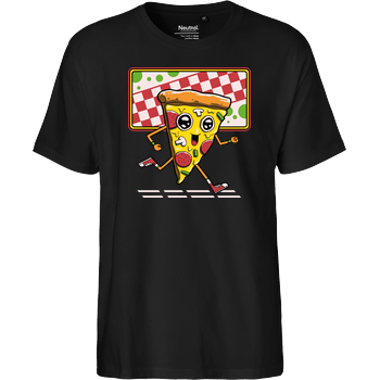 Pizza Run Fairtrade T-Shirt - schwarz