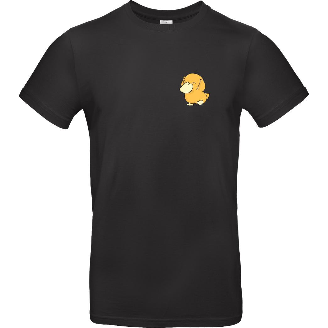 #Soilpunk Pocket Monster #054 - Orange Duck T-Shirt B&C EXACT 190 - Schwarz