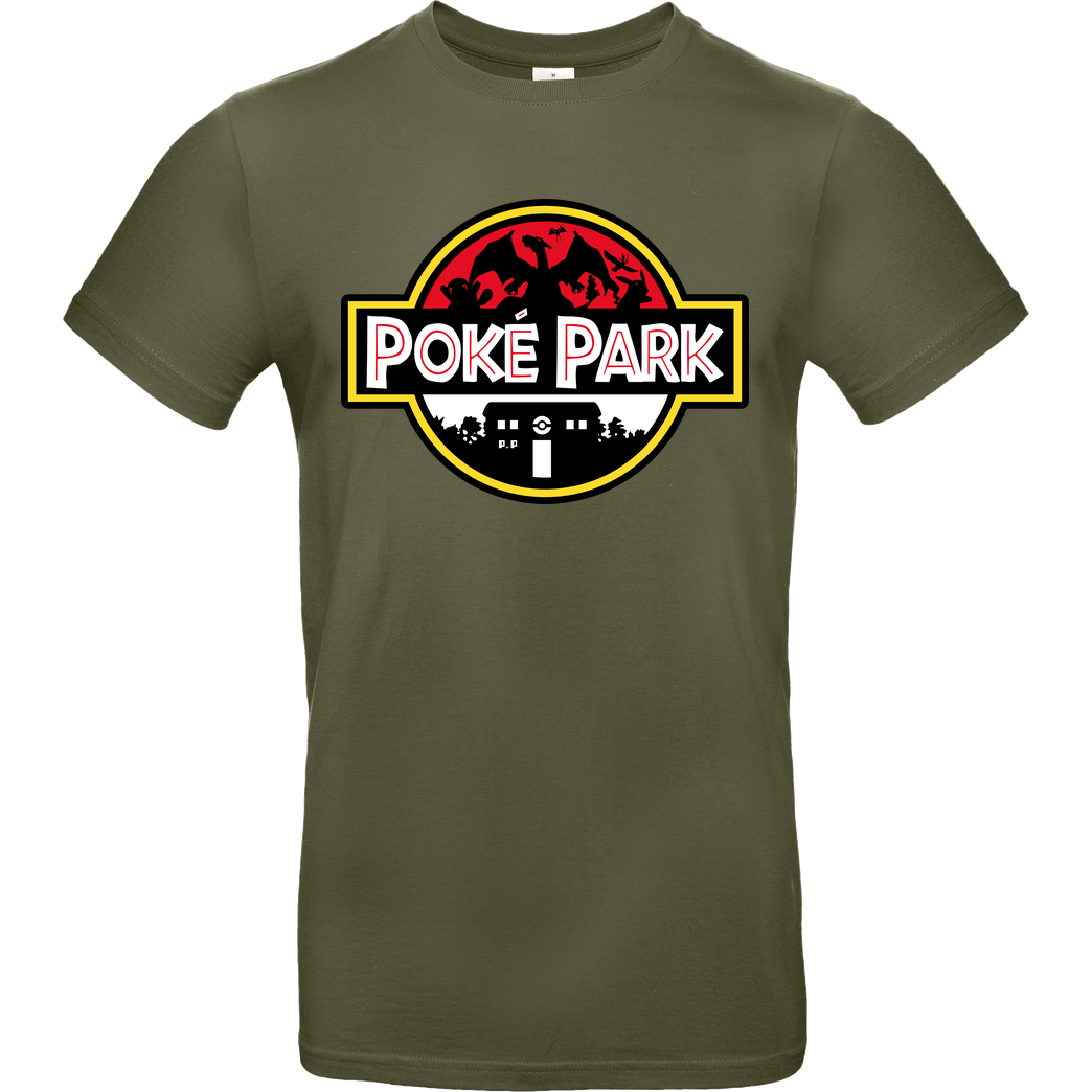 OlipopArt Poke Park T-Shirt B&C EXACT 190 - Khaki