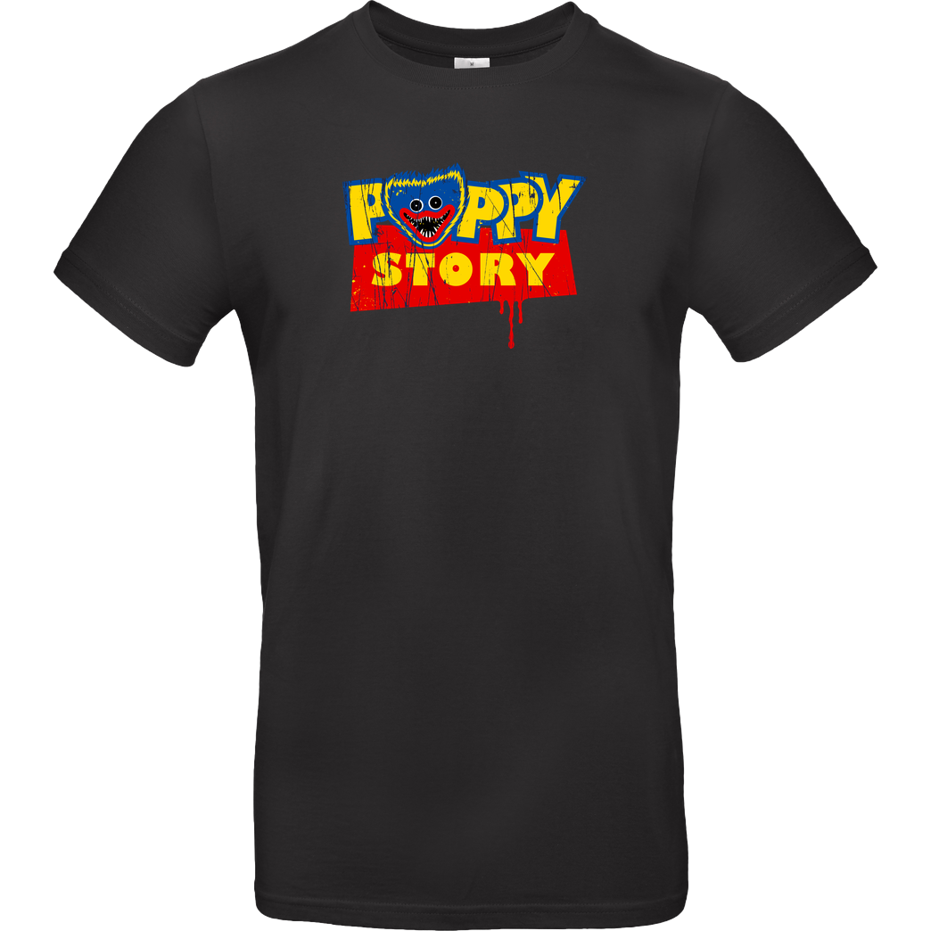 Demonigote Shirts Poppy Story T-Shirt B&C EXACT 190 - Schwarz