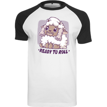 Ready to Roll Raglan-Shirt weiß