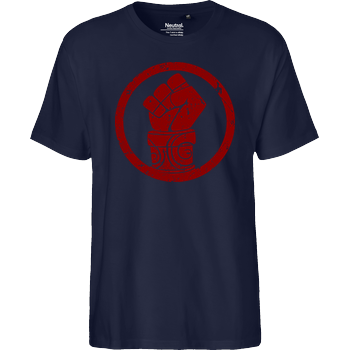 Red Power Fairtrade T-Shirt - navy