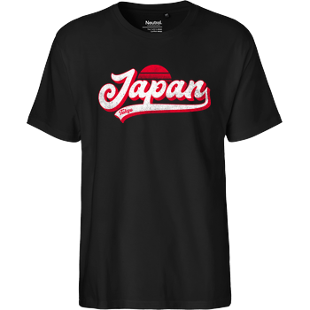 Retro Japan Fairtrade T-Shirt - schwarz
