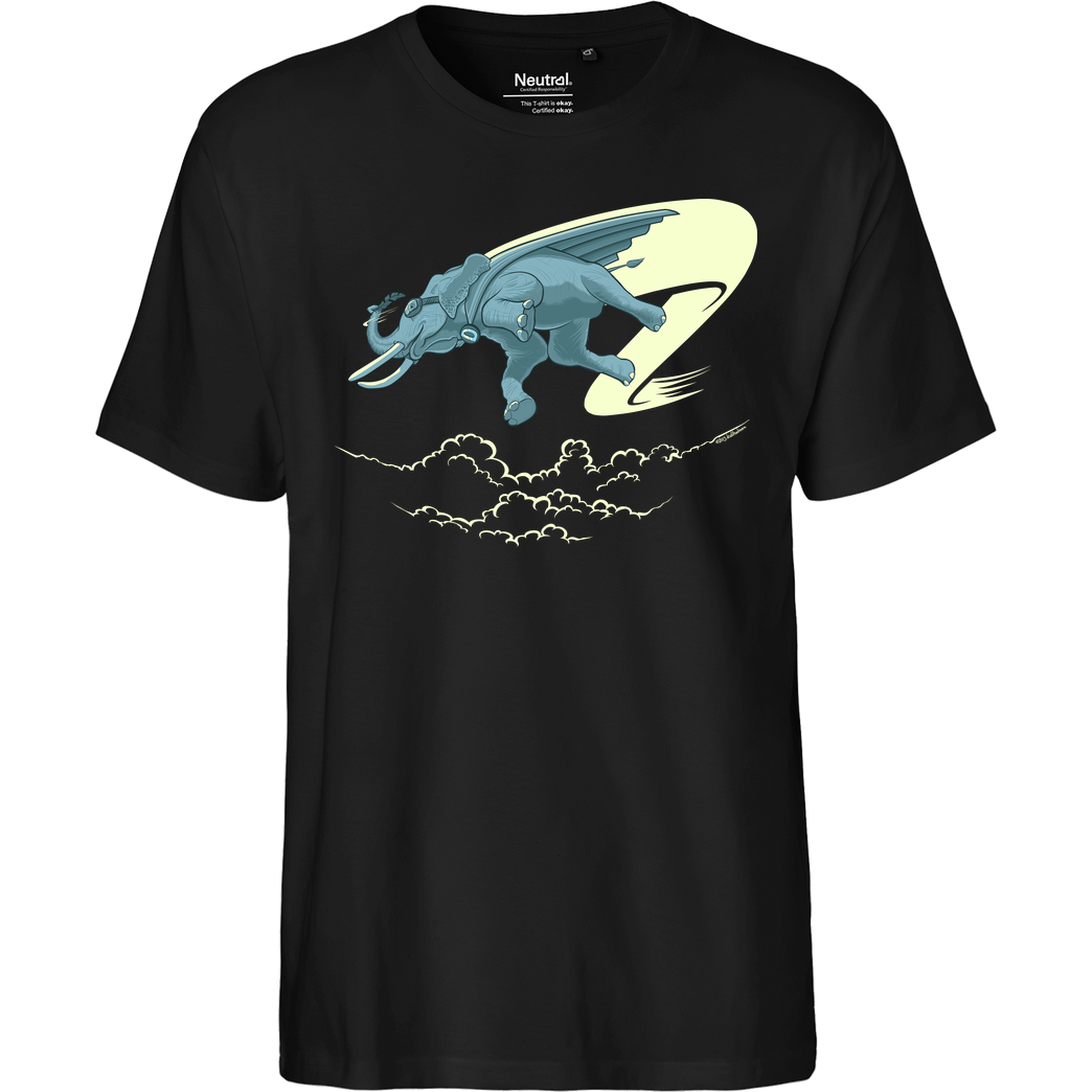 kgullholmen Roaming the Skies T-Shirt Fairtrade T-Shirt - schwarz