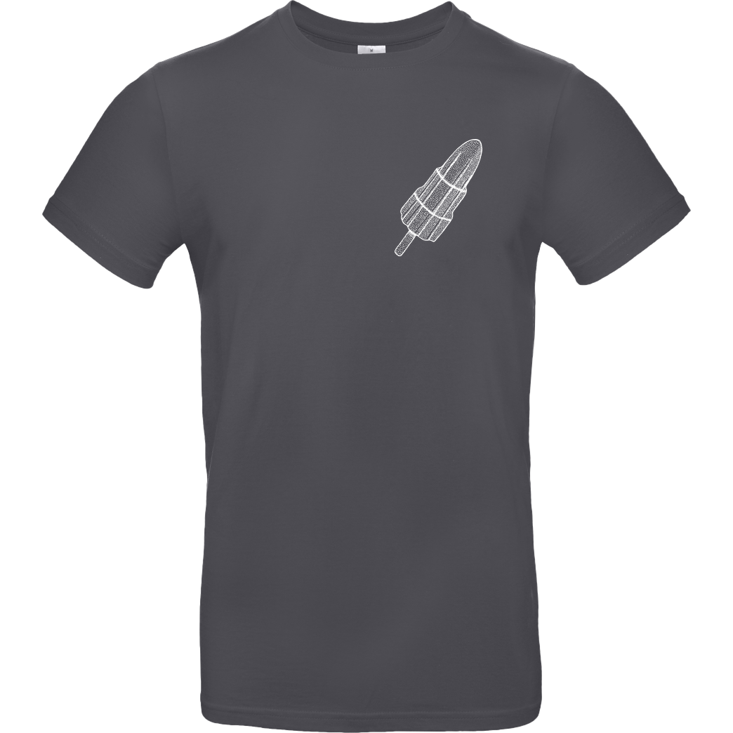 Geek Revolution Rocket Ice T-Shirt B&C EXACT 190 - Dark Grey