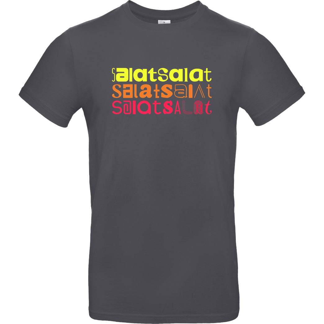 Zufallsshirt Salatsalat T-Shirt B&C EXACT 190 - Dark Grey
