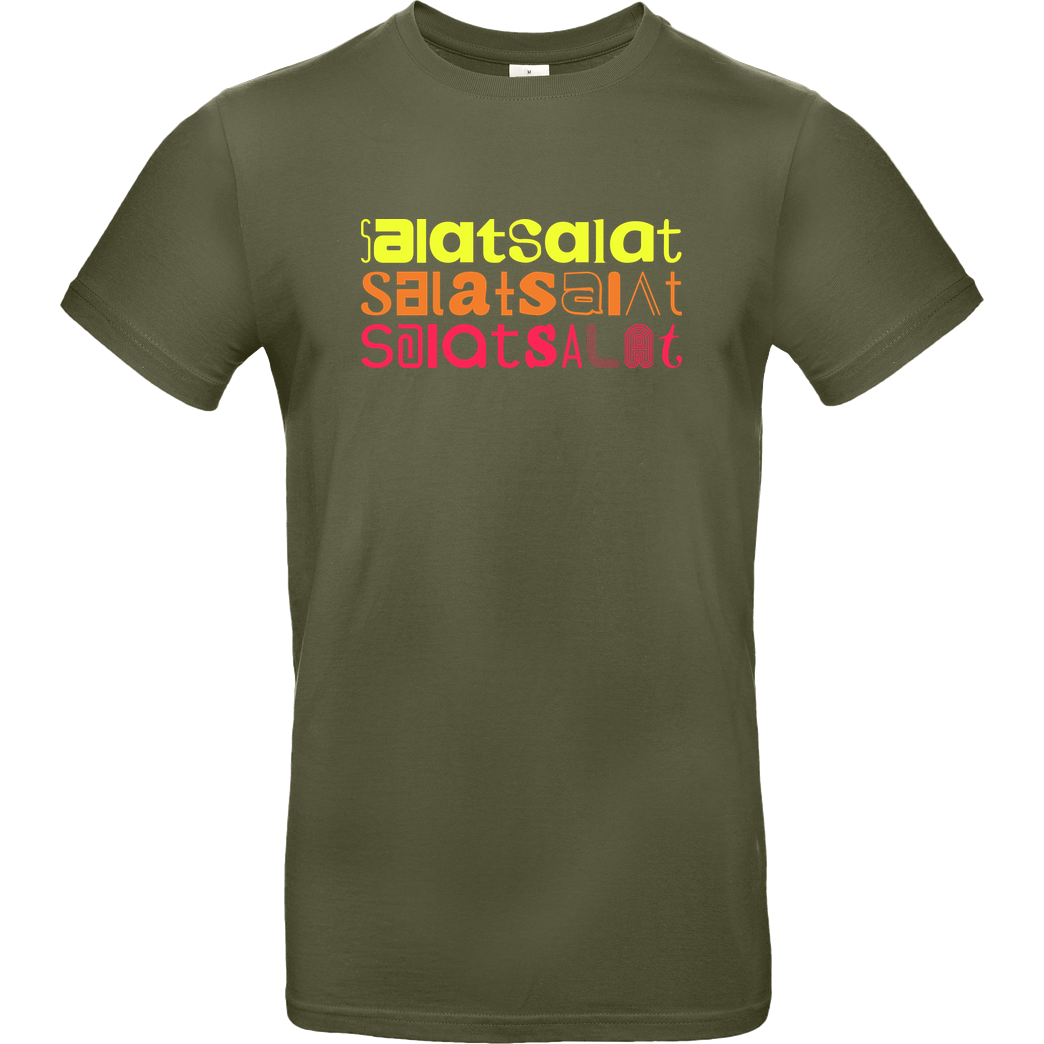 Zufallsshirt Salatsalat T-Shirt B&C EXACT 190 - Khaki