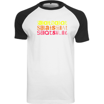 Salatsalat Raglan-Shirt weiß