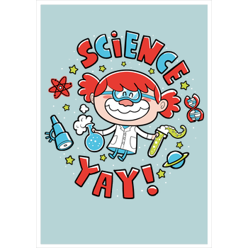 Science! Yay! Kunstdruck mint