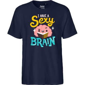Sexy Brain Fairtrade T-Shirt - navy