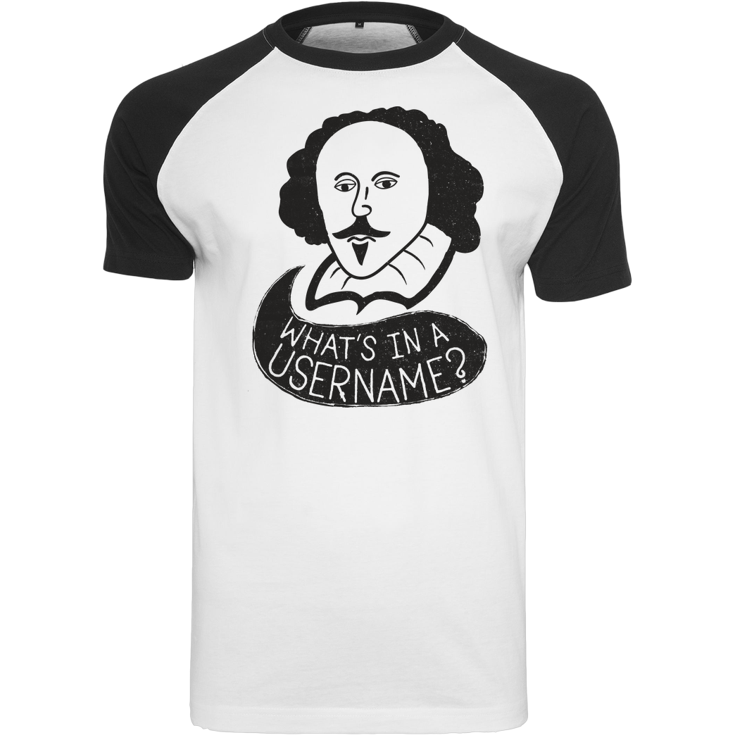 Shadyjibes Shakespeare on the Internet T-Shirt Raglan-Shirt weiß