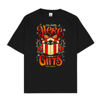 Sneaky Christmas Thief Oversize T-Shirt - Schwarz