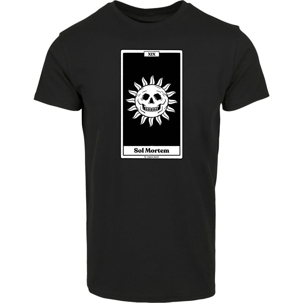 Mystic Heart Sol Mortem T-Shirt Hausmarke T-Shirt  - Schwarz