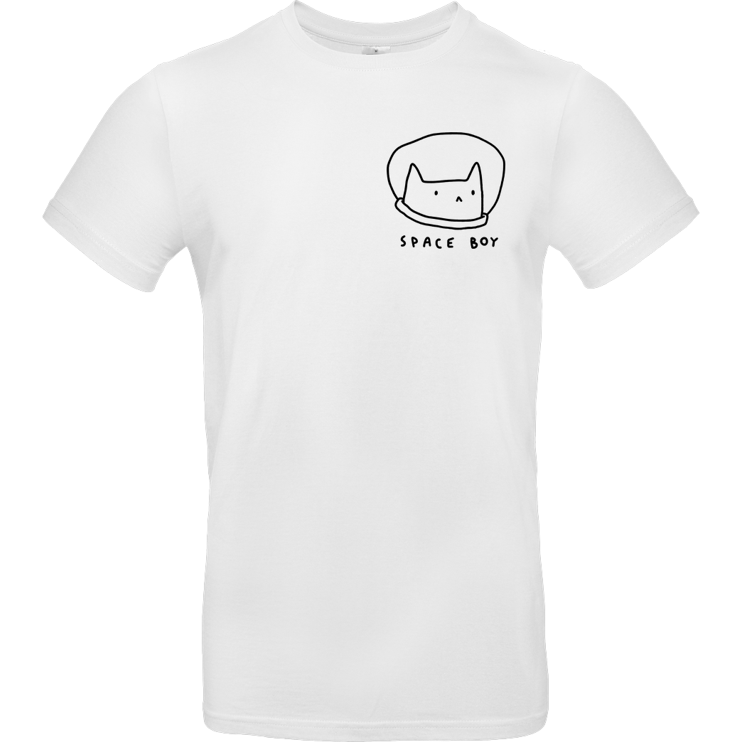 #Soilpunk Space Boy Cat :3 T-Shirt B&C EXACT 190 - Weiß