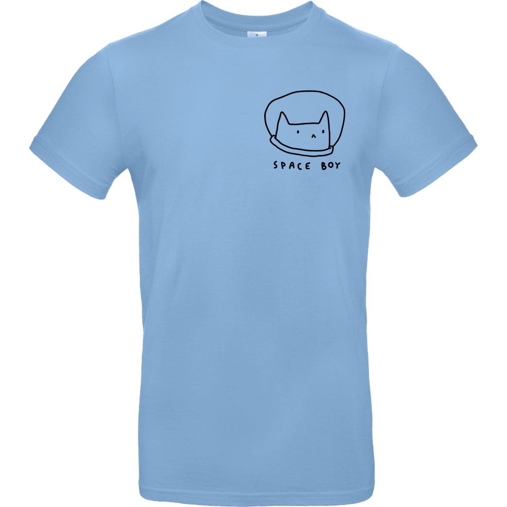 #Soilpunk Space Boy Cat :3 T-Shirt B&C EXACT 190 - Hellblau