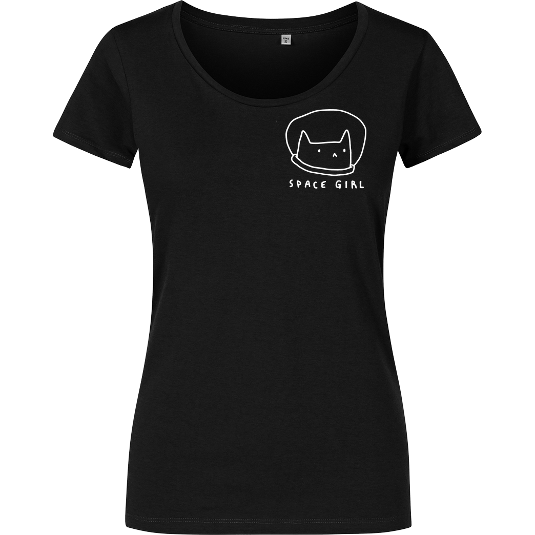 #Soilpunk Space Girl Cat :3 T-Shirt Damenshirt schwarz