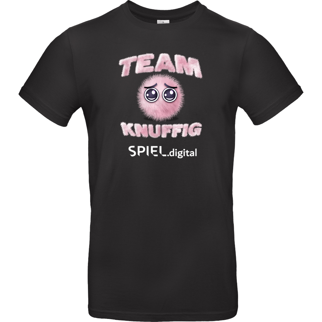 NerdStar SPIEL.digital - Team Knuffig - Ball T-Shirt B&C EXACT 190 - Schwarz