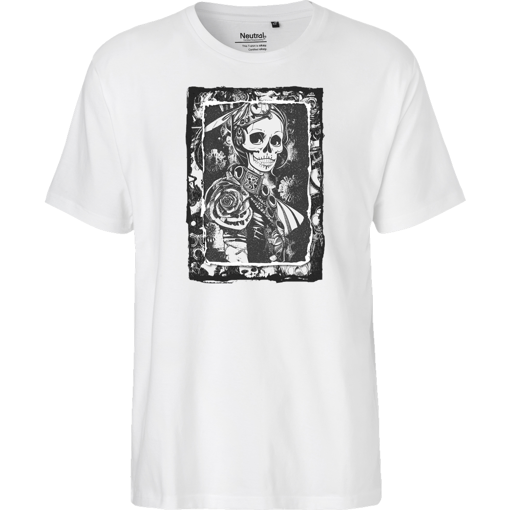 Forestore Steampunk Gasmask Girls T-Shirt Fairtrade T-Shirt - weiß