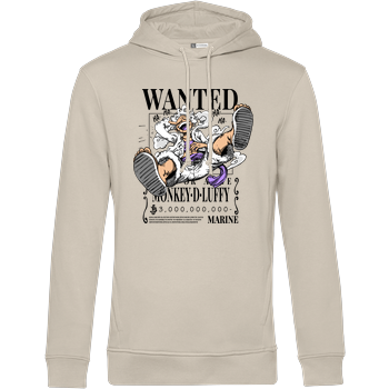 Strawhat Gear 5 Bounty but White B&C HOODED INSPIRE - Cremeweiß
