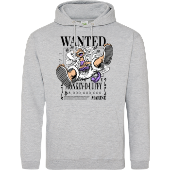 Strawhat Gear 5 Bounty but White JH Hoodie - Heather Grey