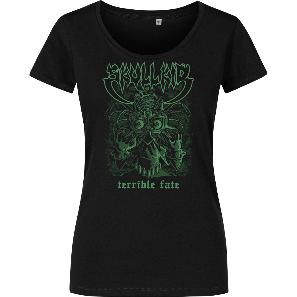Draculabyte Terrible Fate T-Shirt Damenshirt schwarz