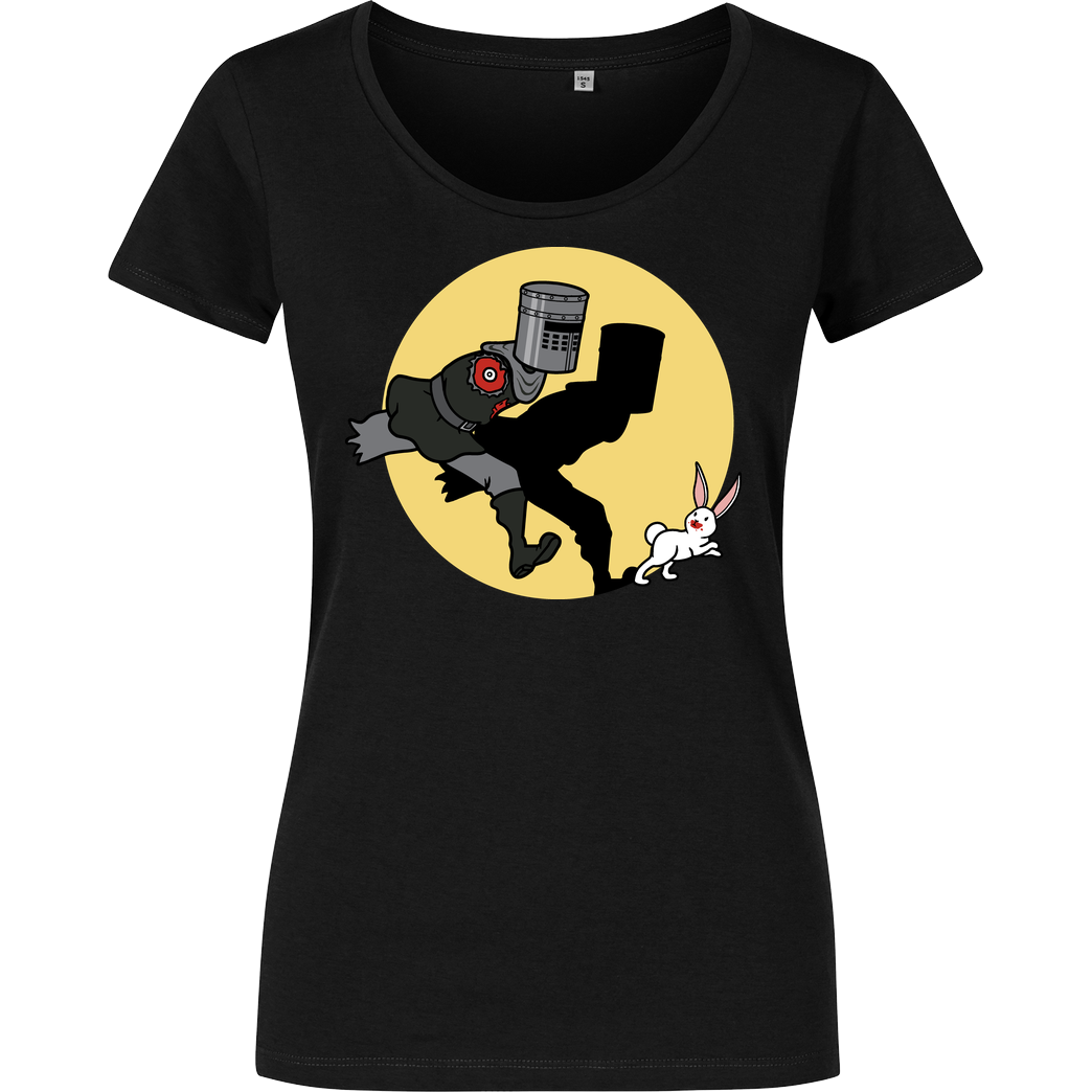 Raffiti Design The Adventures of the Black Knight! T-Shirt Damenshirt schwarz