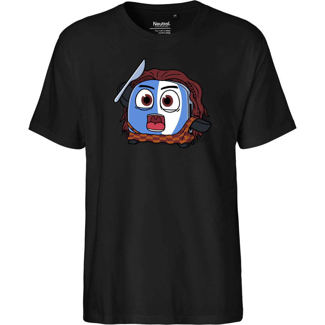 Raffiti Design The Braveheart Toaster! T-Shirt Fairtrade T-Shirt - schwarz
