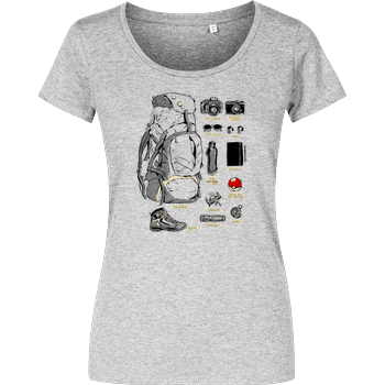 The Explorer Kit Damenshirt heather grey