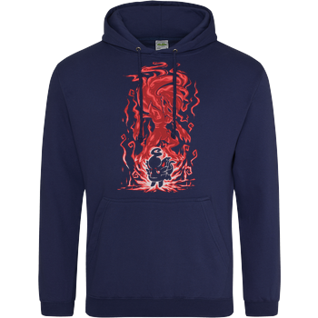 The Ghost Fox Within JH Hoodie - Navy