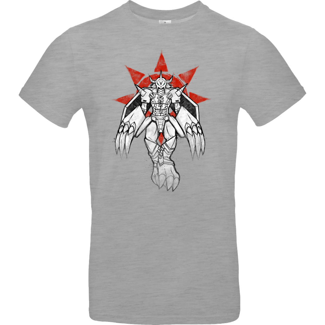TechraNova The Graffiti Warrior T-Shirt B&C EXACT 190 - heather grey