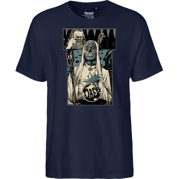 The Lord of Obedience Fairtrade T-Shirt - navy